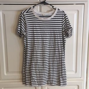 Silence and noise striped tshirt dress